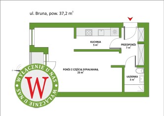 mieszkanie na sprzedaż - Warszawa, Mokotów, Górny Mokotów, Bruna