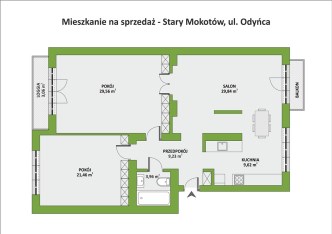 mieszkanie na sprzedaż - Warszawa, Mokotów, Górny Mokotów, Odyńca