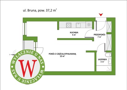 mieszkanie na sprzedaż - Warszawa, Mokotów, Górny Mokotów, Bruna