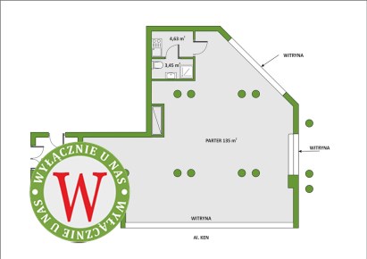 lokal na wynajem - Warszawa, Ursynów, Stokłosy, al. Komisji Edukacji Narodowej